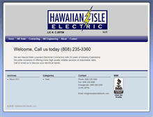 Tablet Screenshot of hawaiianisleelectric.com